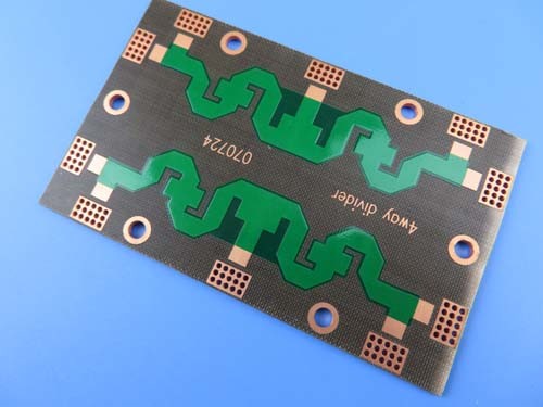 DK2.65 PTFE Double Sided With OSP and Green Mask for Combiners High Frequancy Circuit Board