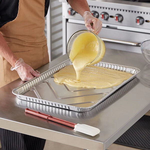 Half Sheet Cake Pan Aluminum Trays 1 2 Sheet Cake Pan Disposable Baking Pan