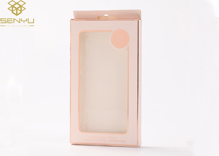 Pink Cell Phone Case Retail Packaging Boxes For Mobile Phone Cover Box