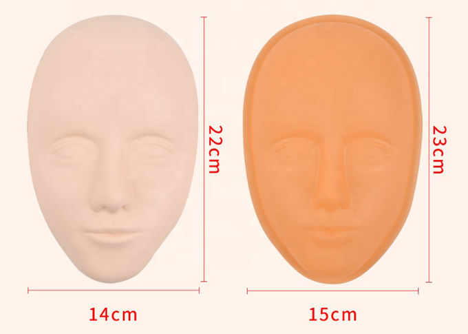 Silicone 5D Fake Eyebrow Eyeline Lips Model Practice Skin Head