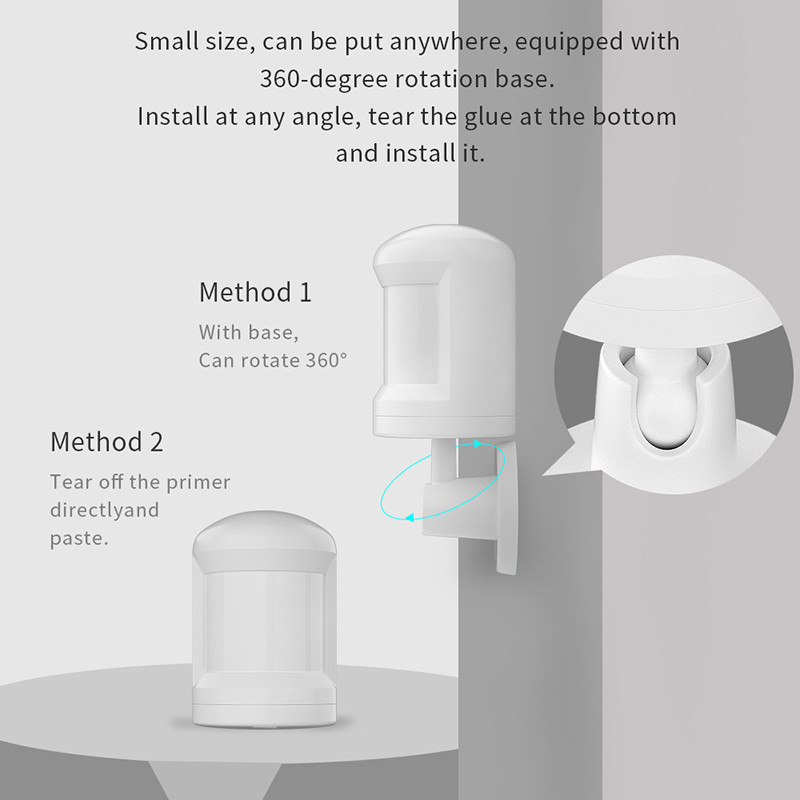 Zigbee PIR Motion Sensor Wireless Home Security System Tuya Zigbee 3.0 Smart Home Smart Life APP Detector Sensor