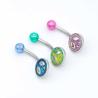 Buy cheap 14G 1.6mm Stainless Steel Piercing Jewelry Belly Button Barbell from wholesalers