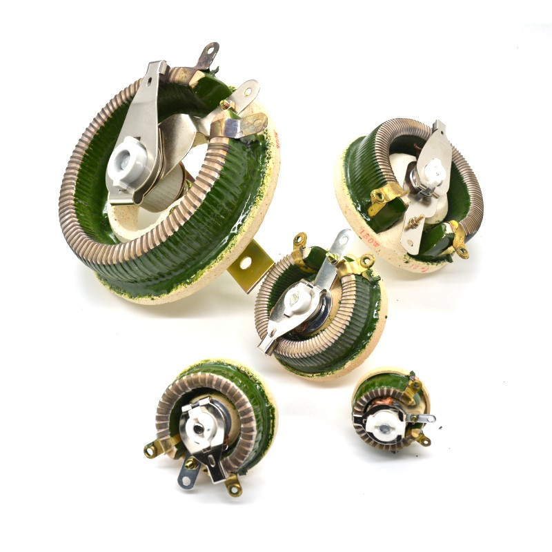 High Power Wirewound Potentiometer Rotary Rheostat Disk Ceramic Variable Resistor 25W 50W BC1-50W BC1