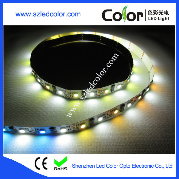 LPD8806 rgb+w digital full color rgb and digital white color interphase strip