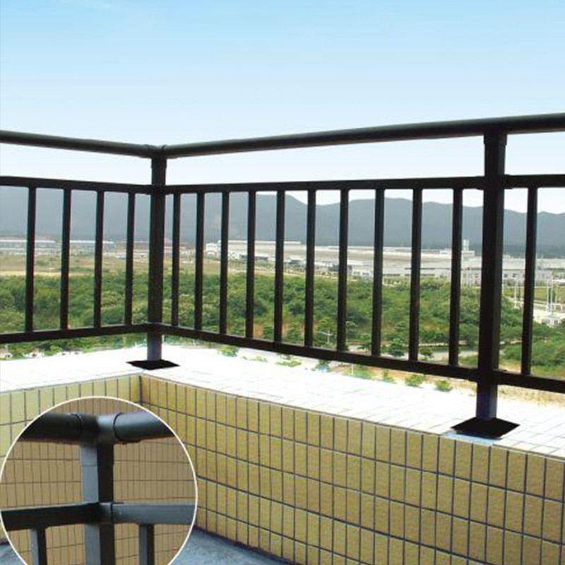 Safety Stainless Steel Handrail Galvanized Stairway Outdoor Metal Stair Handrail