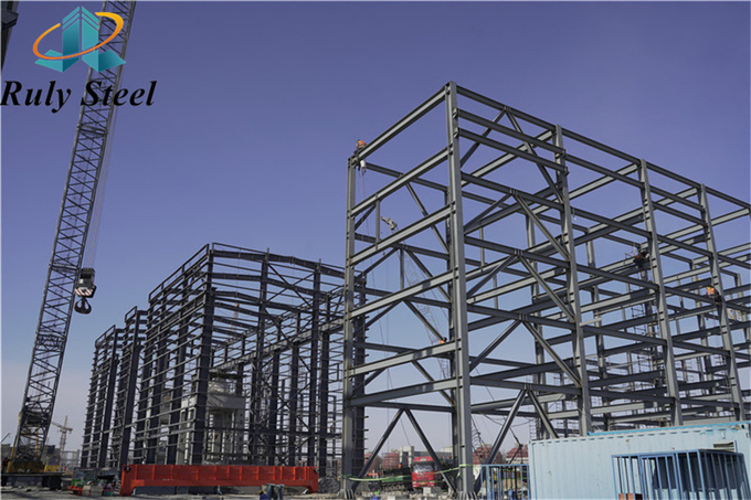 Economical Prefabricated Metal Warehouse Fast Constructionn Speed Rapid Installation Rate
