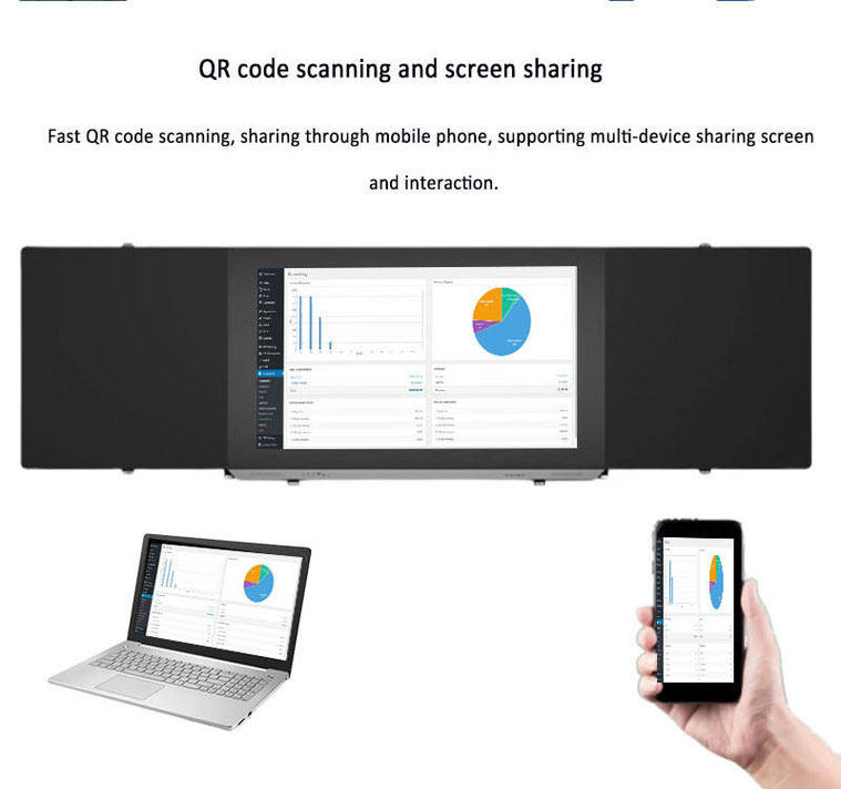 86 Inch Smart Intelligent Blackboard Interconnected Interactive Whiteboard Solution 1