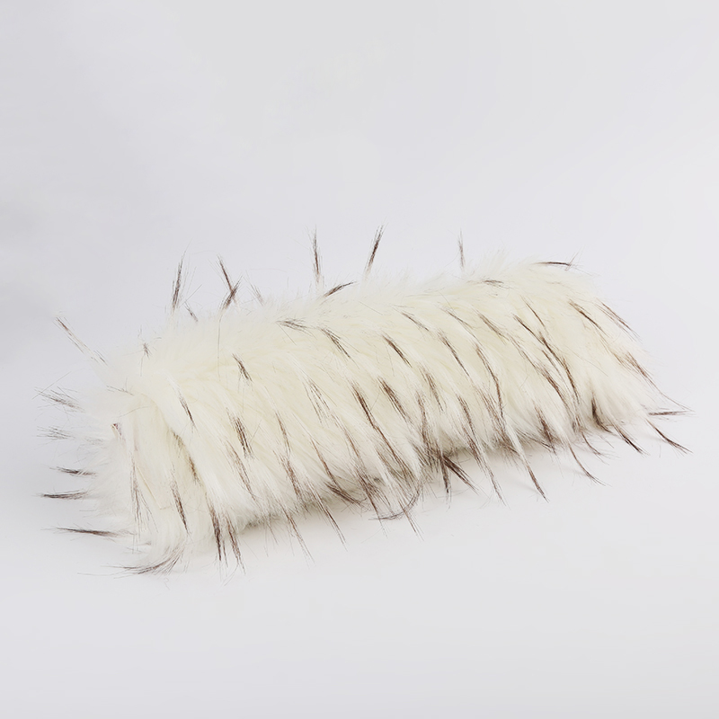 Knitted Faux Raccoon Fur Fabric for Hood 100% Acrylic Long Plush Fake Fur
