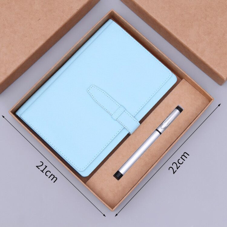 A5 PU Leather Notebook Set With Pen For Business Promotion And Customized Inner Pages