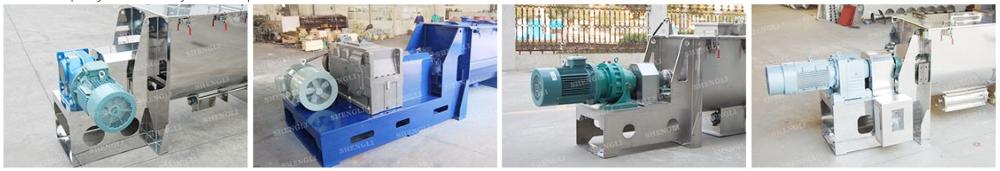 Powder Mixing Ribbon Blender Machine Ss316L For Construction Line