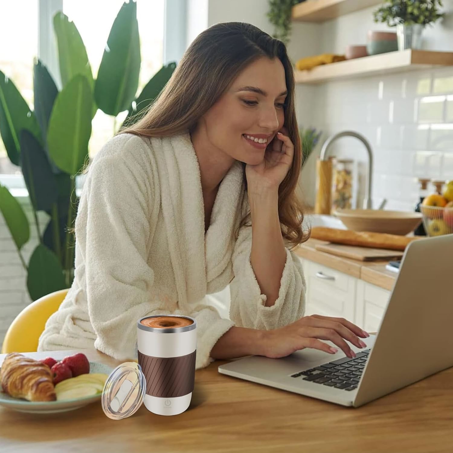 350ml Stainless Steel Self Stirring Mug