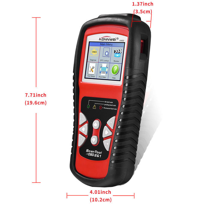 Compact Truck kw830 Konnwei OBD2 Scanner Compatible All OBD Cars After 1996