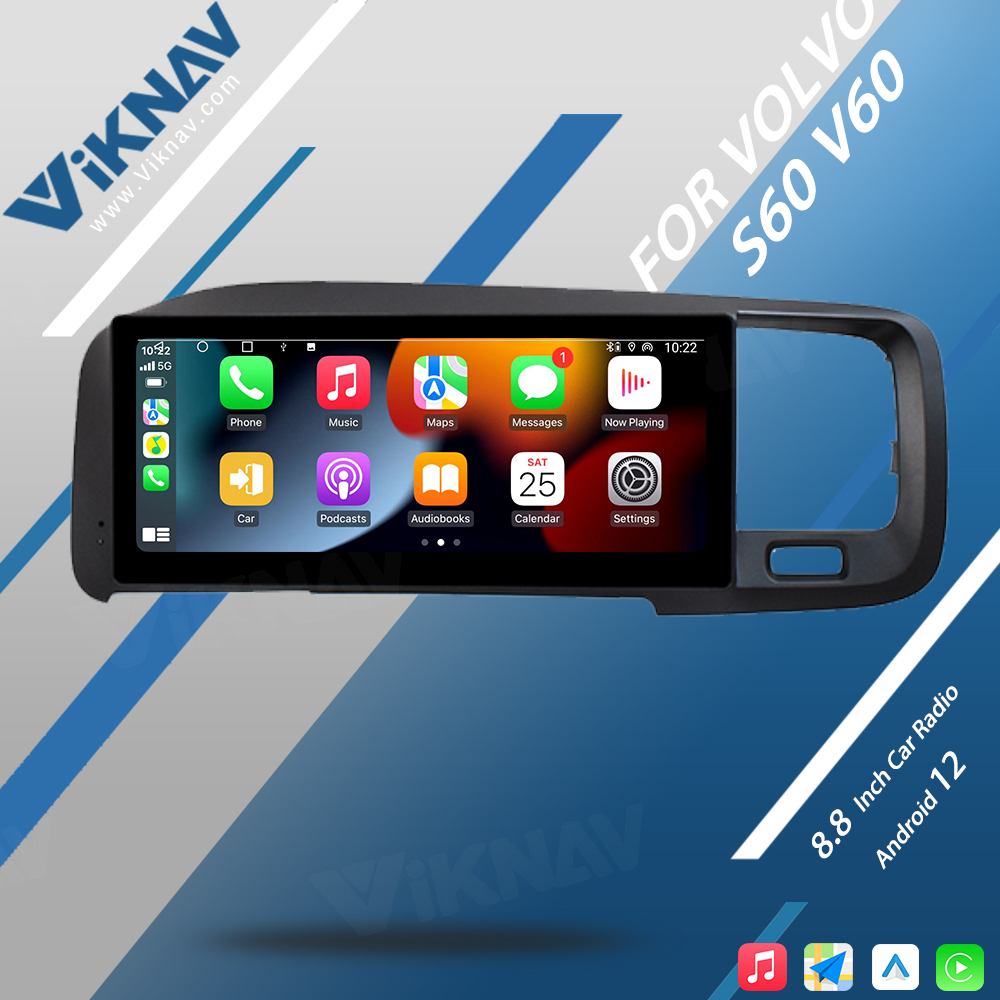 FM FA S60 V60 Volvo Bluetooth Radio 2011-2017 Multimedia Autoradio HD Screen