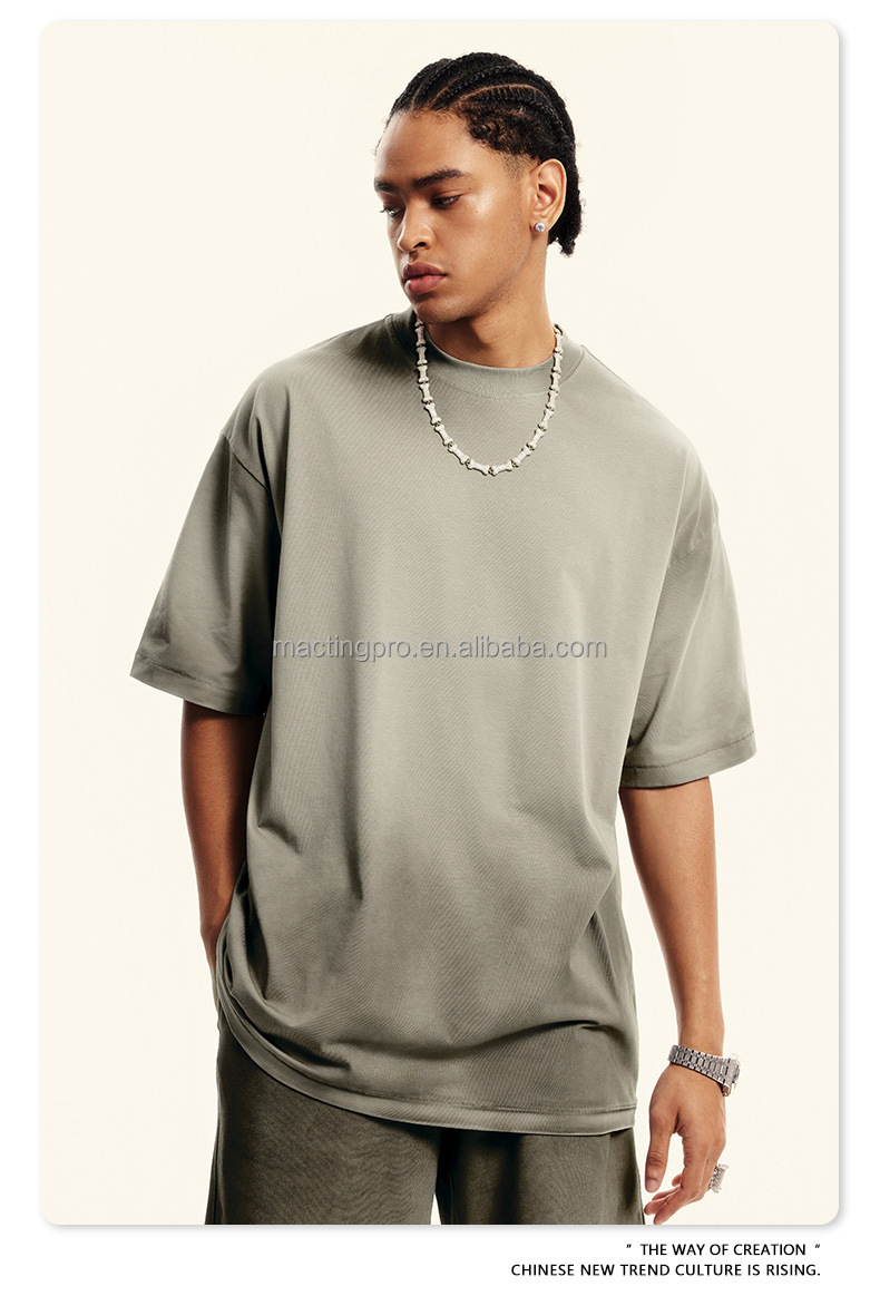 Mens White Mock Neck T Shirts 230grams Fabric Weight Quick Dry Cooling Streetwear