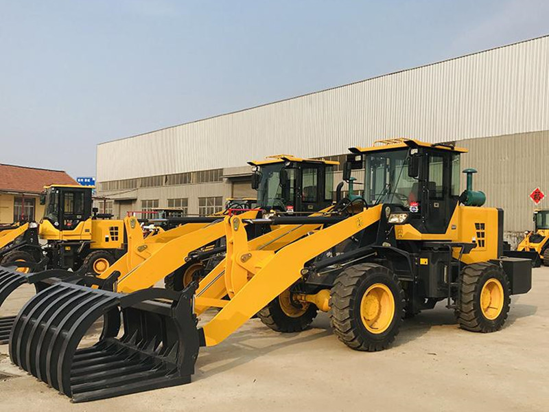 China Famous Brand ET920 Front Wheel Loader With Hay Fork Grass Loader With Grapple