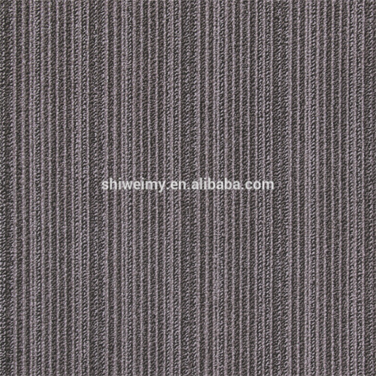 Rectangular shape nylon yarn pvc backing carpet tile