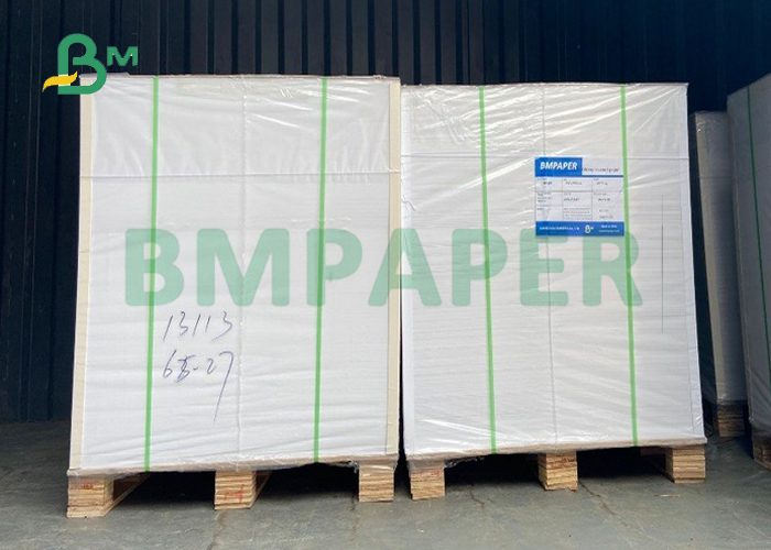  1072mm 78gsm Cast Coated +60gsm Glassine Liner Adhesive Paper For Label Printing 