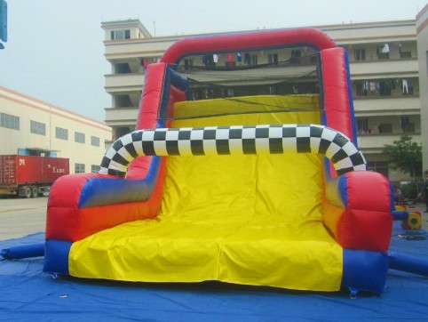 OEM/ODM Long Track Inflatable Commercial Obstacle Course Bouncy Castle Slides