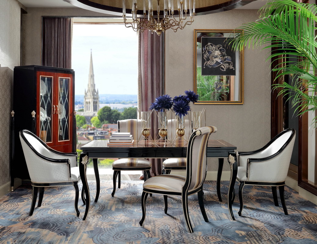 Villa house luxury furniture of Coffee table and Leather chaise chairs for Living lobby furniture China factory selling
