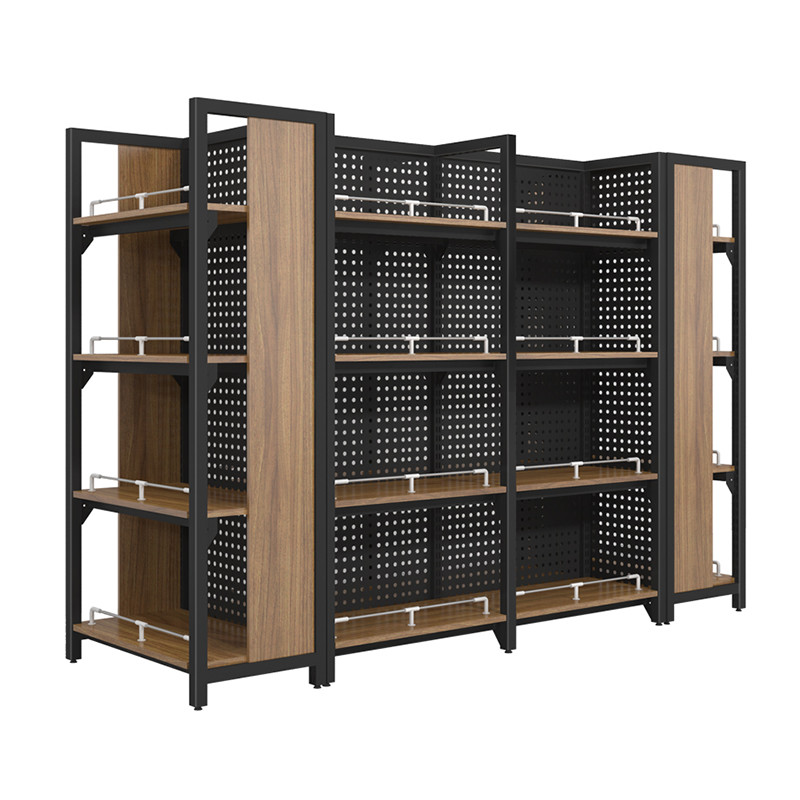 120CM 600kg Grocery Shelf Rack Supermarket Fruit Display Rack Gondola Shelving OEM