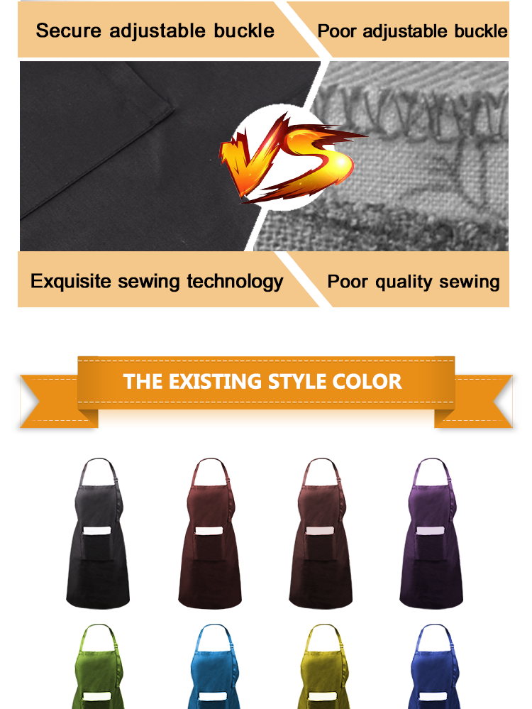 Lightweight Cloth Heat Resistant Apron Promotion Beautiful For Cooking Sedex Audit