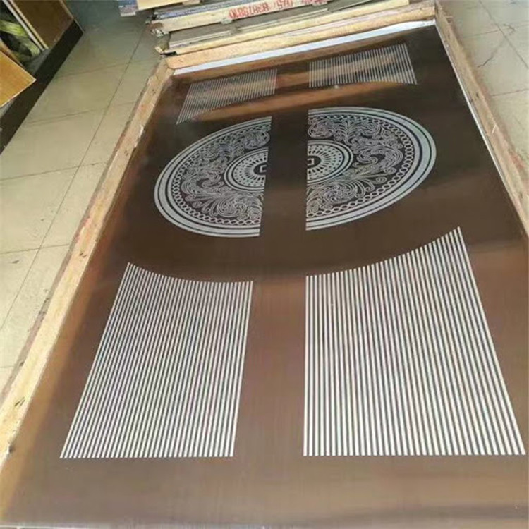 Customized Elevator Stainless Steel Sheet Plate Etching 3048mm 304 6K HL