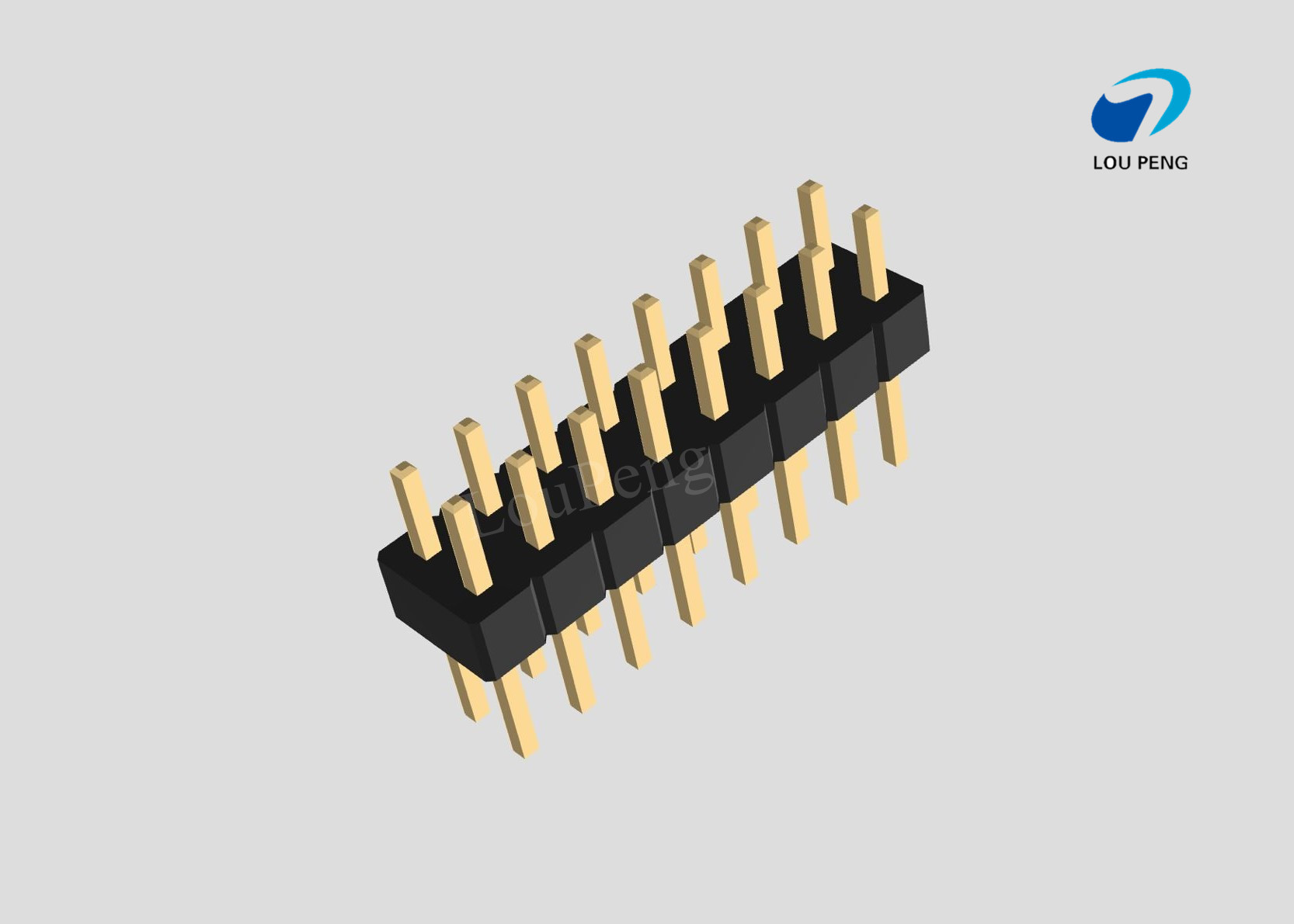 Pin Header 2x08pin 2.00mm pitch vertical