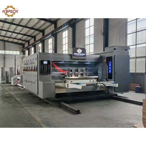 High Speed 4 Colors Corrugated Box Printing Machine With Stacker