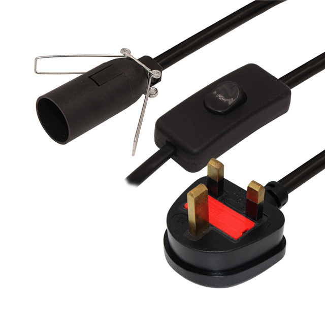 IP11 Home Appliance Power Cord 0.5m With 3 Core H05VV-F Cable 3*0.75/1.0/1.5mm2