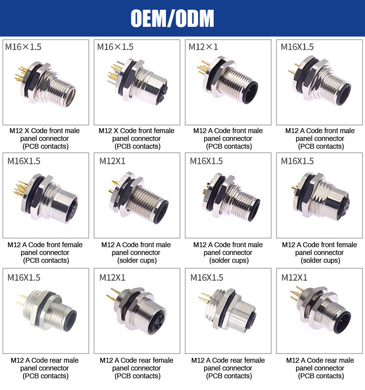 Factory Push-Pull Self-Locking T6 Sealed Plug IP54 Industrial Connector, Circular Waterproof Connector M B Series
