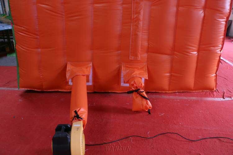 Red Dragon Pattern Big Inflatable Slide Customized Size CE Standard