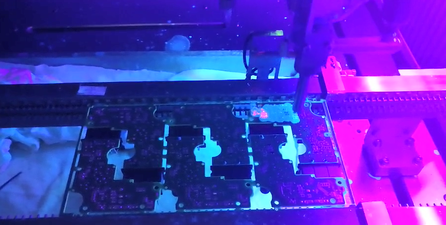 pcb led boardline type intelligent coating machine smt glue dispensing gel equipment