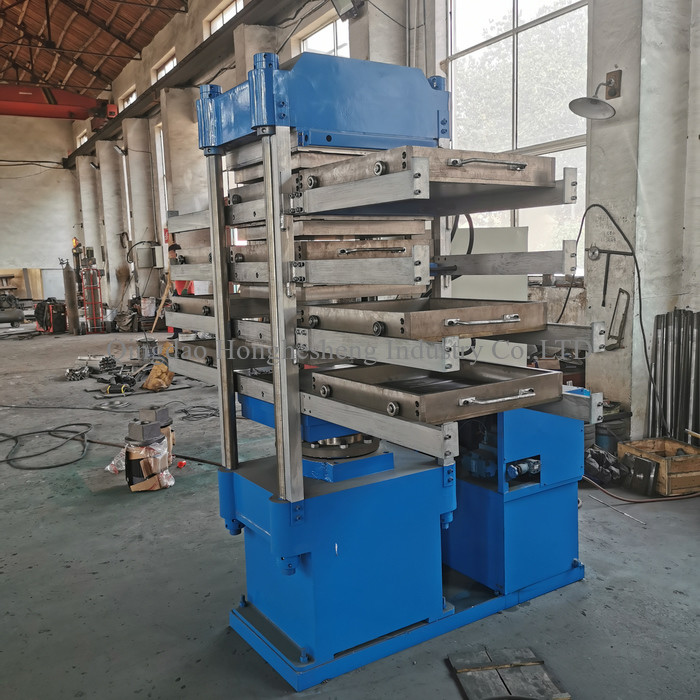4 Layer Rubber Tile Vulcanizing Press Machine Hydraulic Press For Rubber Moulding