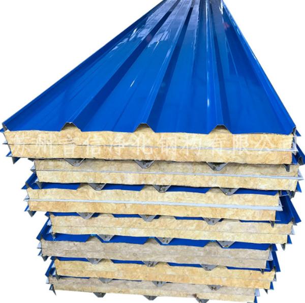Purification Board Preservation Fireproof Rock Wool Sandwich Board Heat
