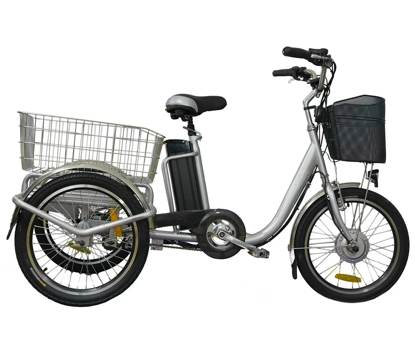 Perfect for Daily Electric Tricycle 250W 3 Wheel Bike With Basket EB01 20" Wheel Size