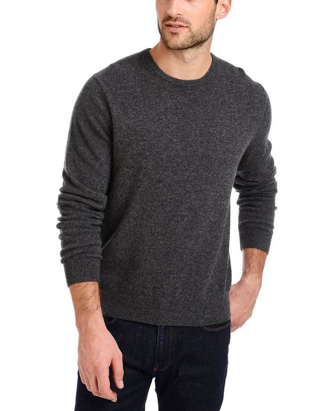Pullover Type Knit Cashmere Sweater , Cable Knit Cashmere Sweater Mens