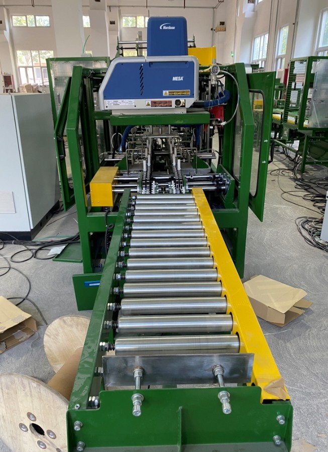 Automatic Film Wrapping And Carton Packaging Machine For Welding Wire