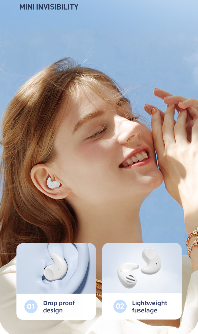 Comfortable and Painless Innovative Sleep Earphones True Wireless TWS Earphones for PC