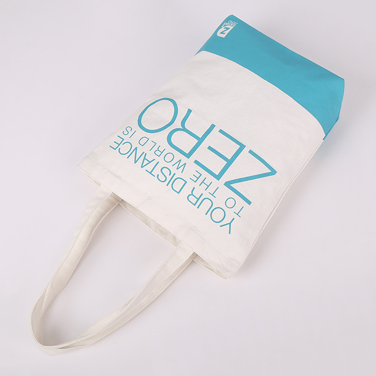 ODM Foldable Eco Canvas Bags Cotton Canvas Tote Shopper Bag