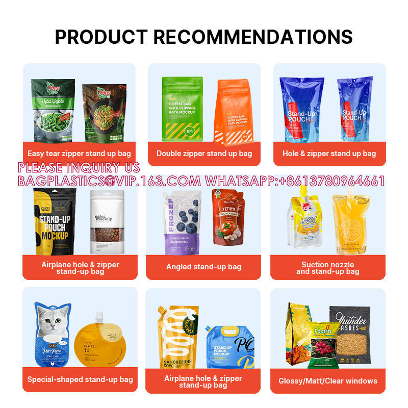 Herbal Pouch, Tea Bag, Custom Printed Side Seal Laminated Pouch Kraft Paper Packing Packaging Bag