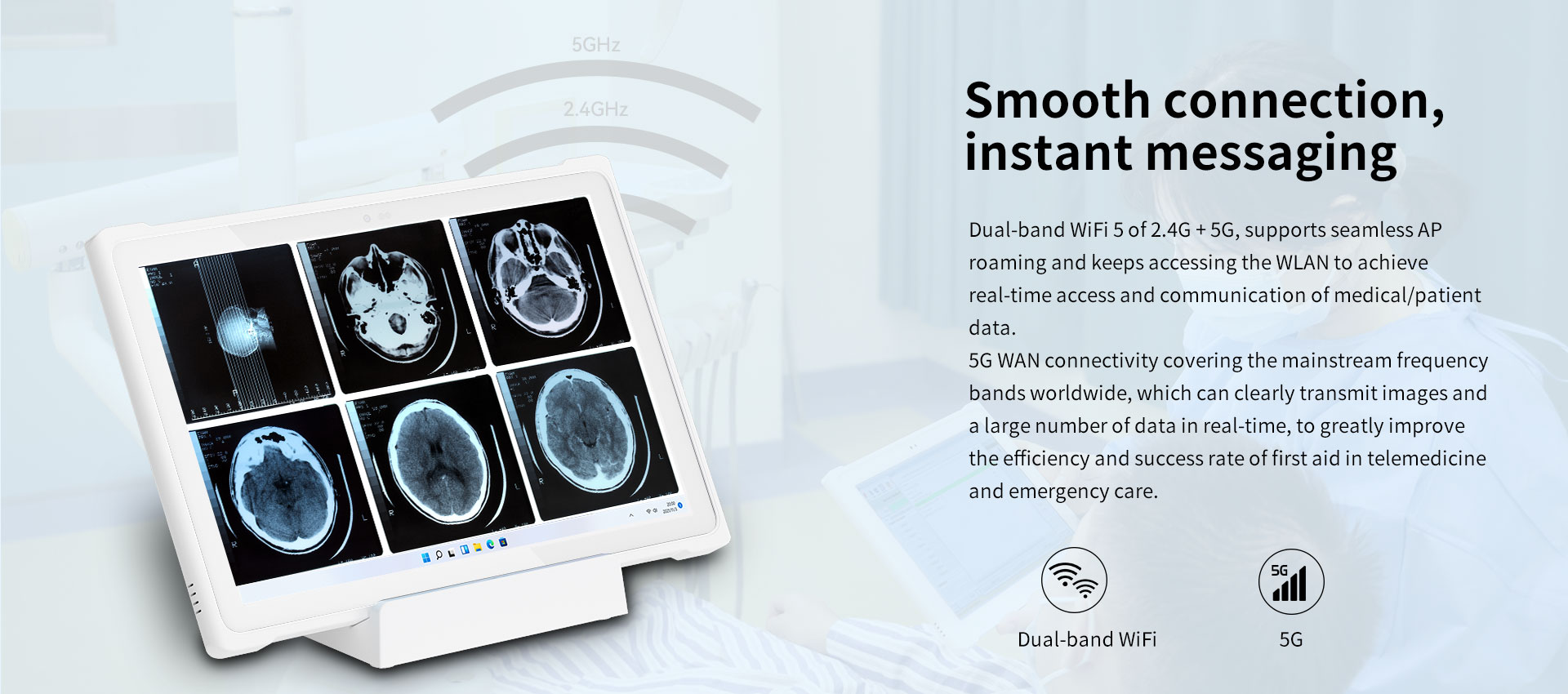10 inch ODM/OEM Medical Rugged Tablet PC with 5G Capacitive Touch Screen Stylus and NFC