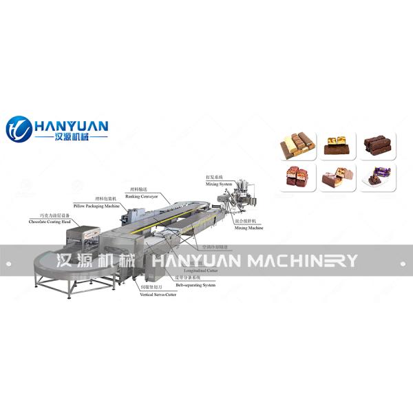 Snickers Production Line With Mixing Forming Cutting Packaging