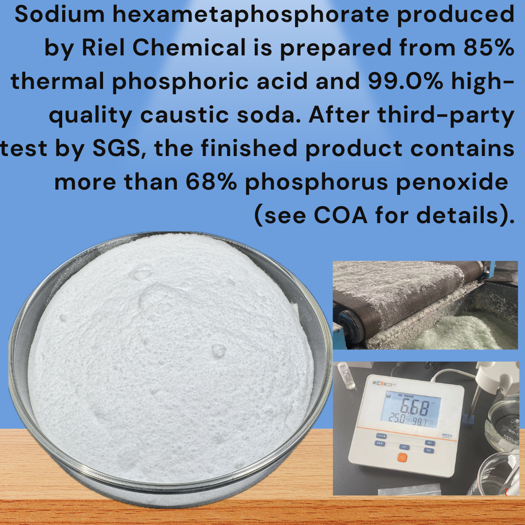 White Powder 68% Sodium Hexametaphosphate for Industrial Manufacturing