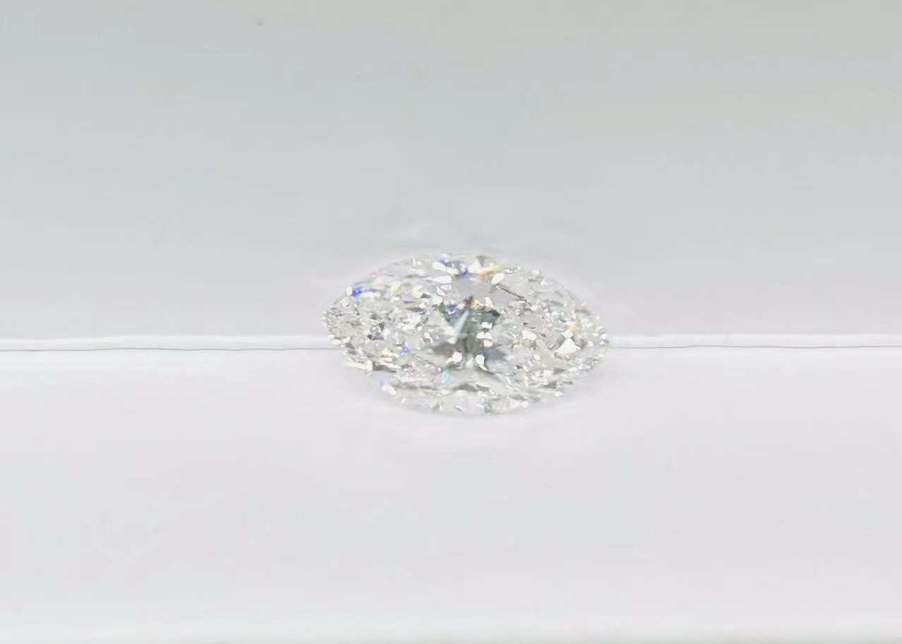 4.59ct Synthetic CVD White Marquise Shaped Diamonds Excellent Cut