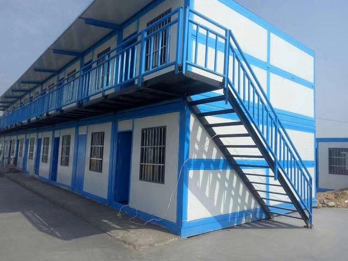 Expended Luxury Folding Container House Village 40 Foot Size With Steel Door