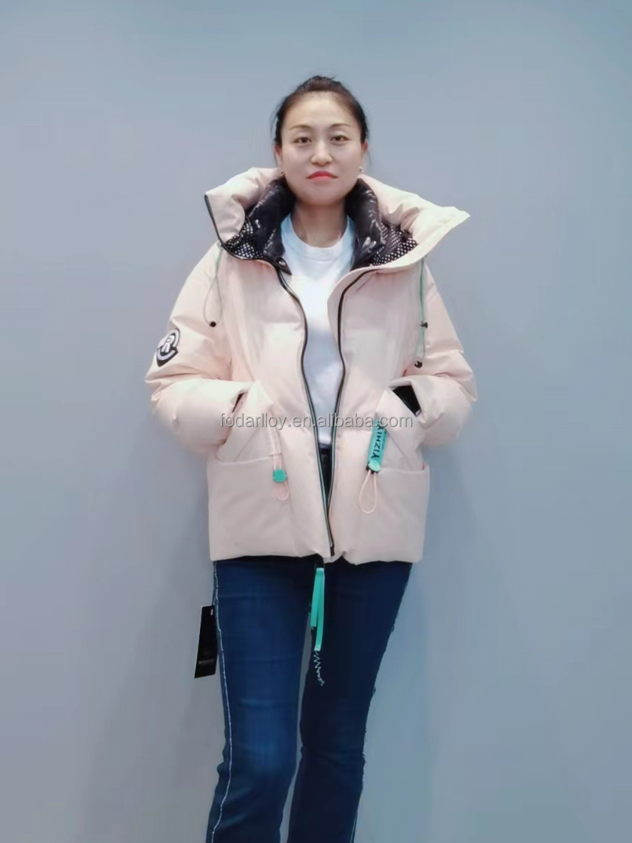 FODARLLOY F22531 Beige Ladies Warm Hooded Cotton-padded Clothes Women Slim Long Winter Jackets Women Coats