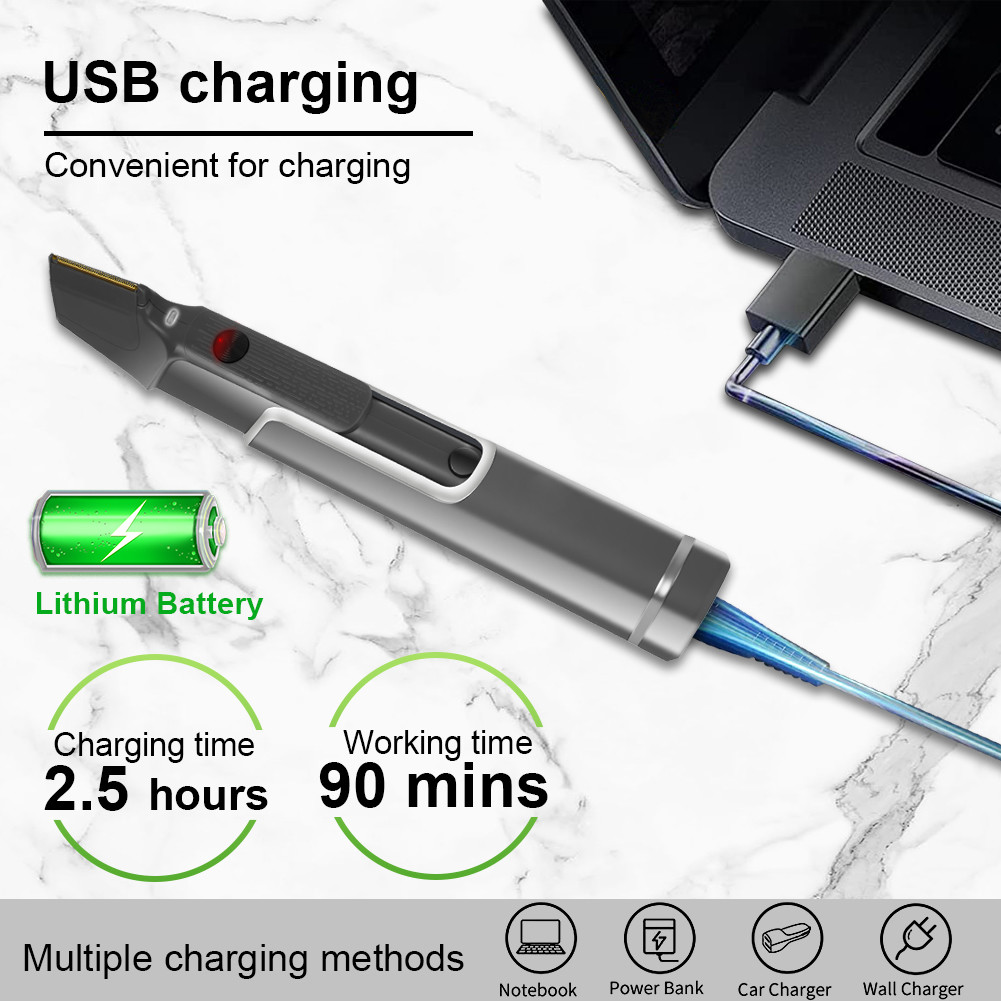 Stainless Steel Rechargeable Shaving Machine Trimmer 90min Charging 600mAh