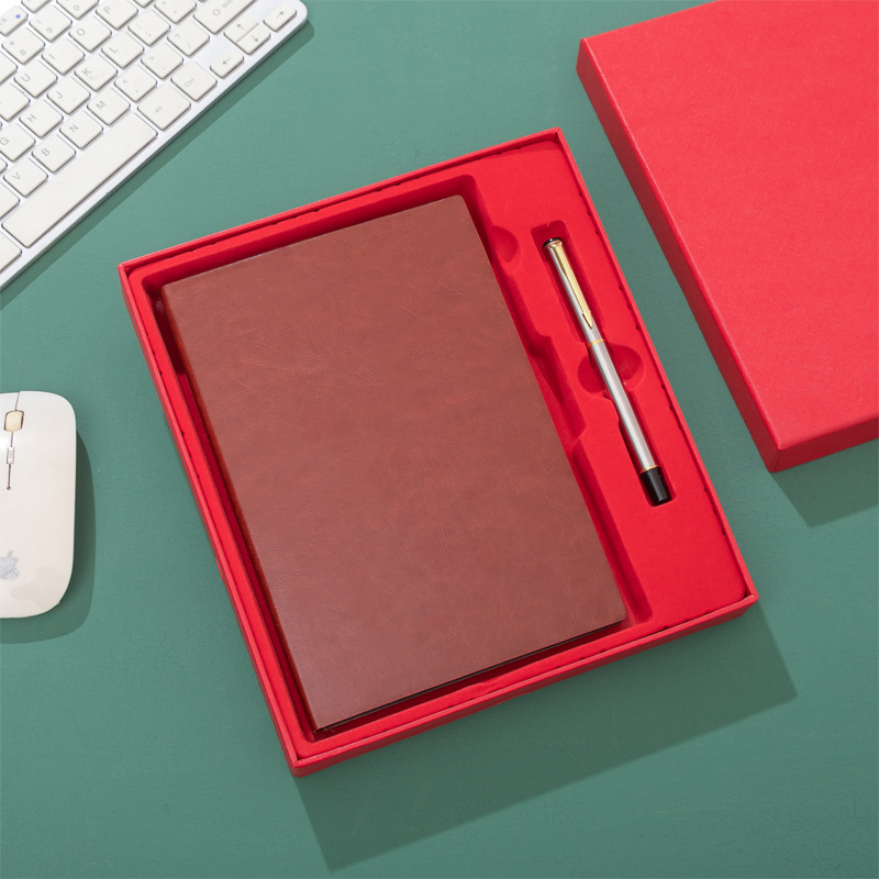 Corporate Gift Set Thermal Binding Notebook with 100 Inner Sheets and Customized Logo