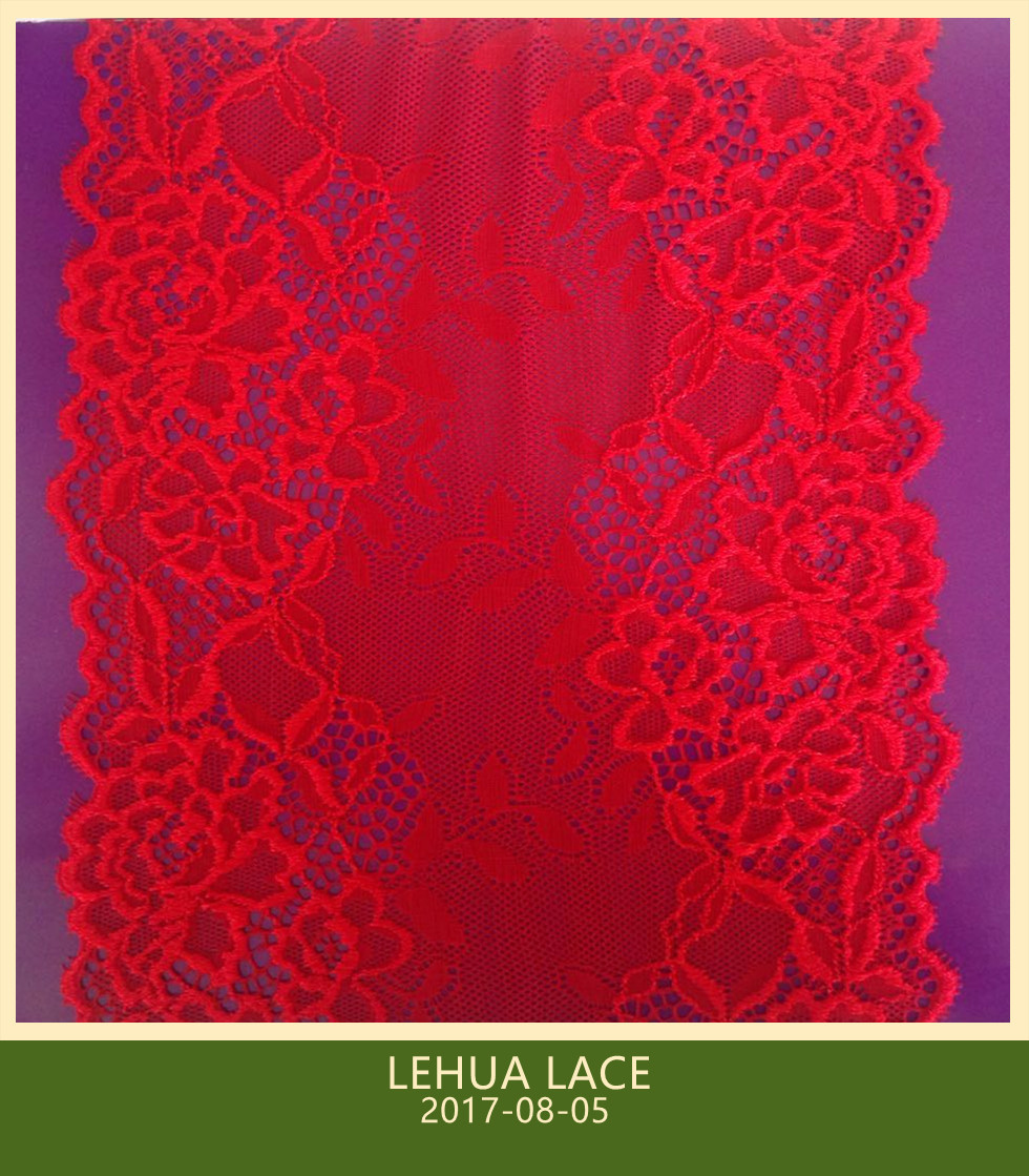 Hot Selling and nice quality Nylon Spandex Stretchy Brazil Lace from China