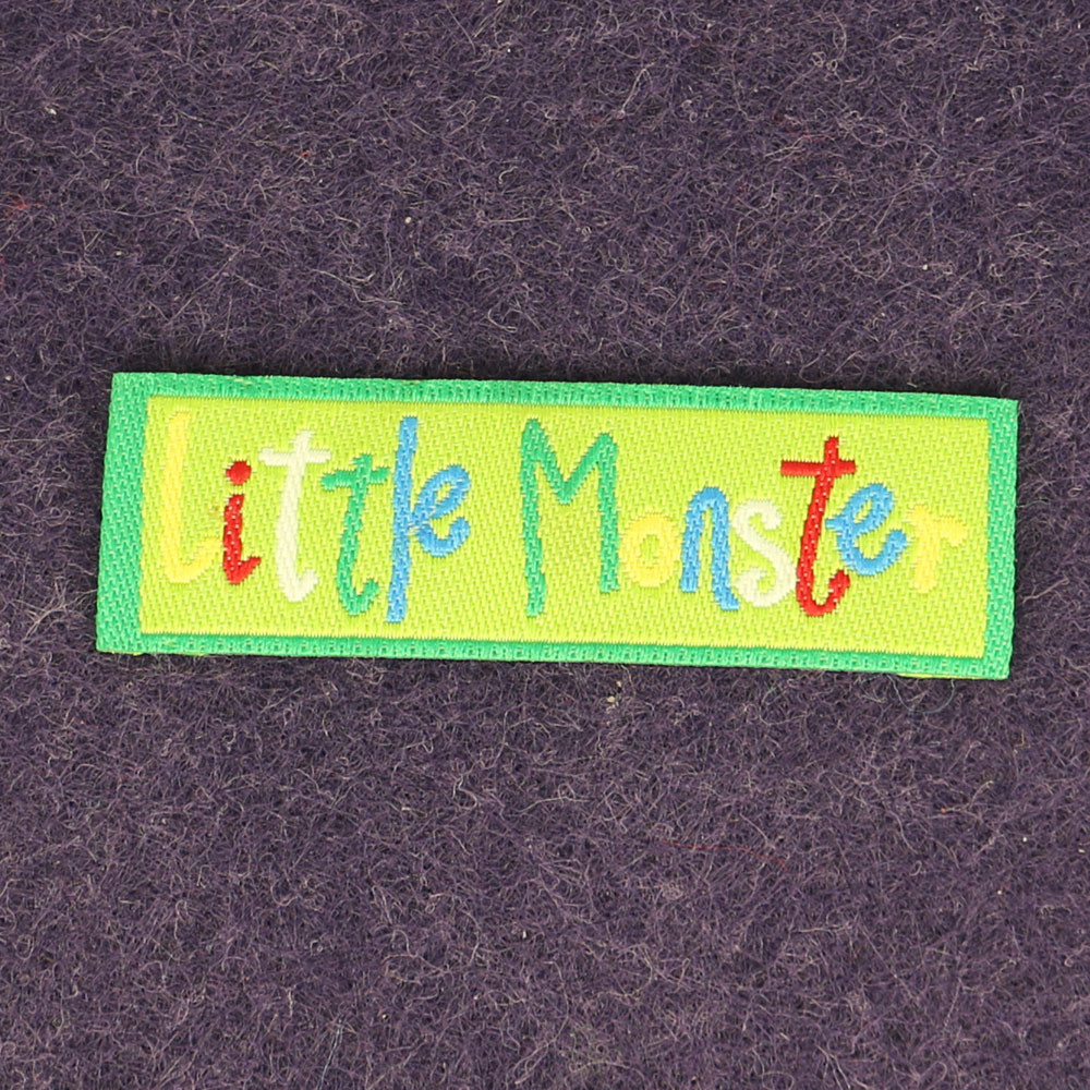 Multi Color End Fold Woven Clothing Labels for Garment T-Shirts